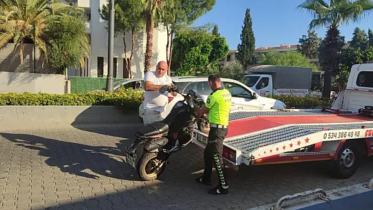 Motosiklet Takla Attı