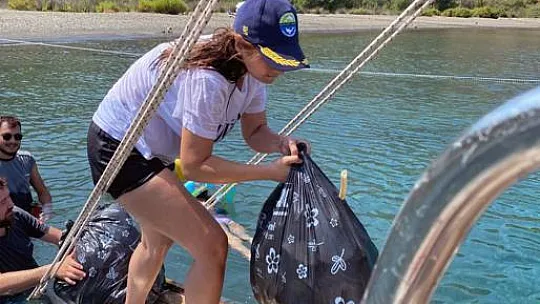 Fethiye'de kıyı temizliği