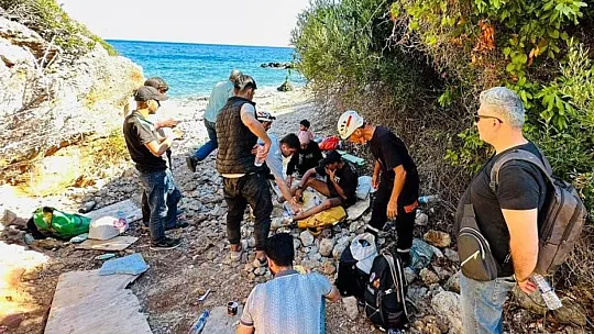 14 düzensiz göçmen kurtarıldı