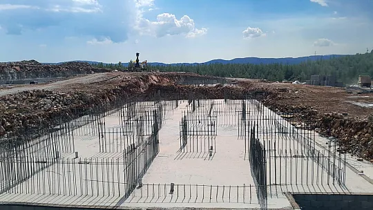 3. etap sosyal konutların temel inşaatı tamamlanıyor