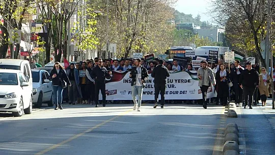 Muğla'da Filistin'e destek yürüyüşü