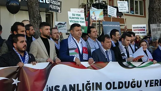 Muğla'da Filistin'e destek yürüyüşü