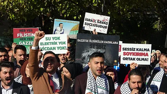 Muğla'da Filistin'e destek yürüyüşü