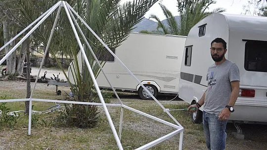 Marmaris'te tam kapanma öncesi çadır ve kamp alanları dolmaya başladı