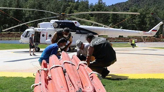 Muğla'da 2 yangın helikopteri göreve başladı