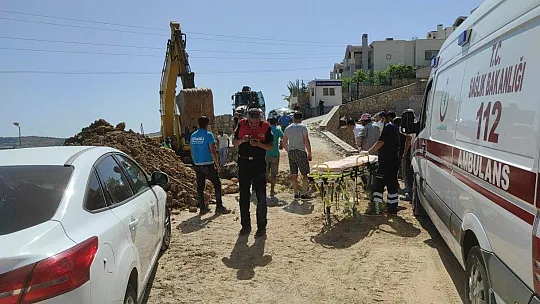 Yarıya kadar toprağa gömüldü son anda ölmeden kurtuldu