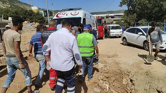 Yarıya kadar toprağa gömüldü son anda ölmeden kurtuldu