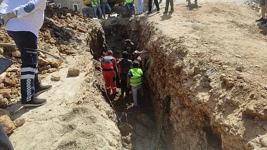 Yarıya kadar toprağa gömüldü son anda ölmeden kurtuldu