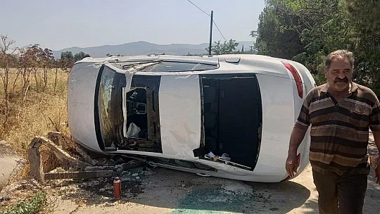 İki otomobil şarampole devrildi: 3 yaralı