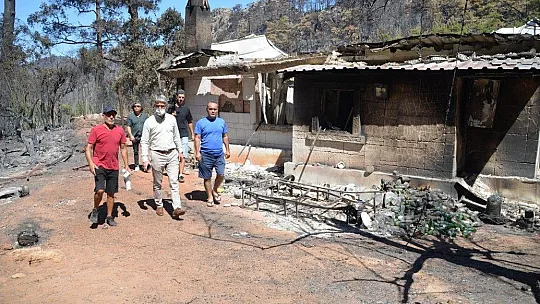 Marmaris Belediyesi, yangında zarar gören köylüleri unutmadı