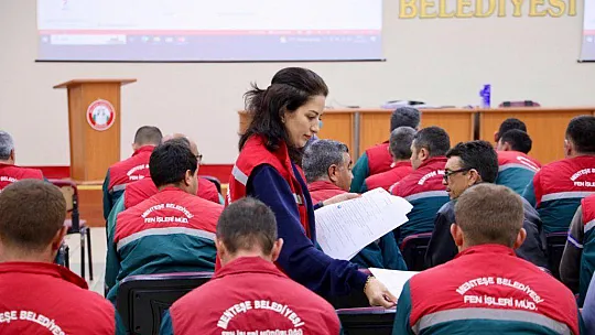 MENTEŞE PERSONELİNE İŞ SAĞLIĞI VE AFET BİLİNCİ EĞİTİMİ