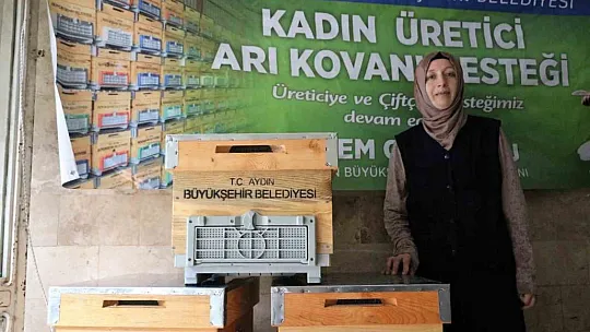 Kadın arıcılara kovan desteği
