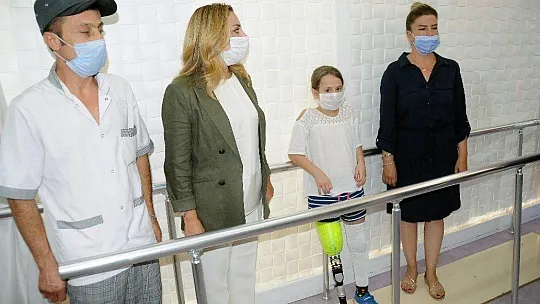 Aylin'in protez bacak sevinci