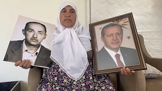 Baba hasretini Cumhurbaşkanı Erdoğan ile gideriyor