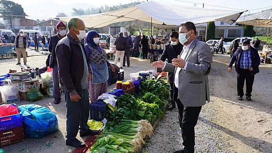 Mahalle ve pazar ziyaretleri hız kesmeden sürüyor