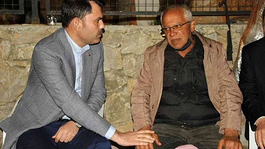 Bakan Kurum'dan ailelere taziye ziyareti