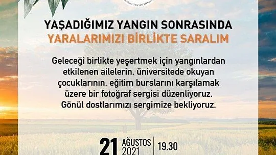 Başarım Sensin Derneği'nden yangında etkilenen gençlere büyük destek