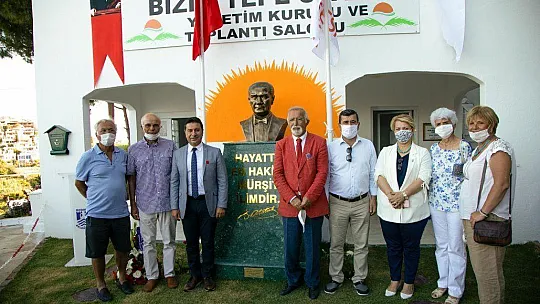 BAŞKAN ARAS, ATATÜRK BÜSTÜ'NÜN AÇILIŞINI GERÇEKLEŞTİRDİ