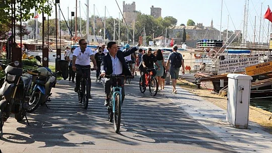 Başkan Aras Avrupa Hareketlilik Haftasında pedal çevirdi