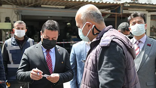Başkan Aras, sanayi esnafını dinledi