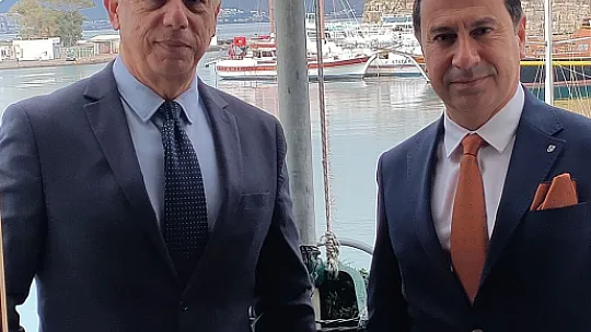 Başkan Aras'tan, Kos Belediye Başkanı Nikitaras'a ziyaret