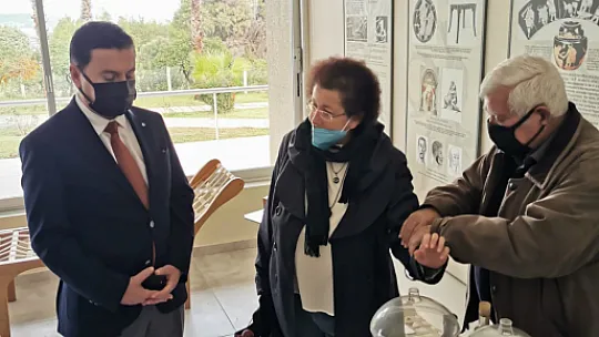 Başkan Aras'tan, Kos Belediye Başkanı Nikitaras'a ziyaret