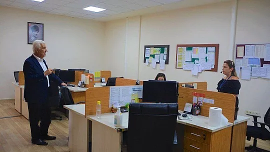 Başkan Gürün'den Çağrı Merkezi'ne ziyaret