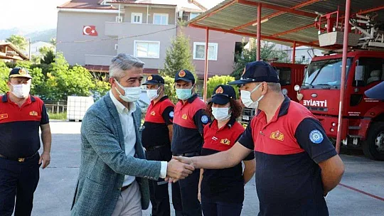 Başkan Oktay'dan itfaiyecilere teşekkür