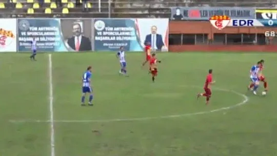 Şimşek Edirne'de çaktı 0-1