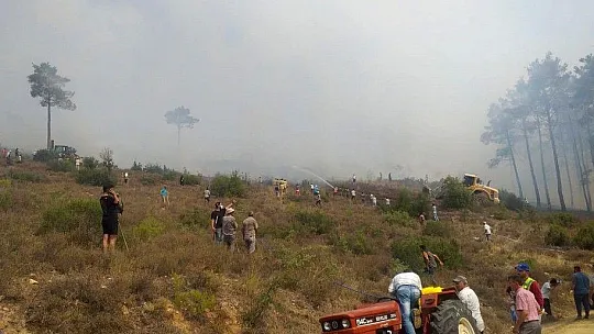 Baştuğ, 'Yangına ilk koşan çiftçimiz oldu'