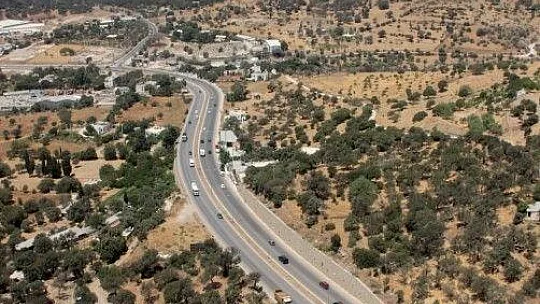 Bayram öncesi trafik havadan denetlendi