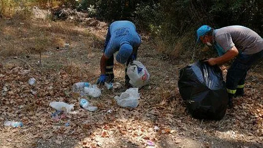 Bayramda Marmaris'te 1885 ton çöp toplandı