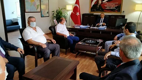 SEYDİKEMER KAYMAKAMI GÜNERİ'YE SORUNLARI ANLATTILAR