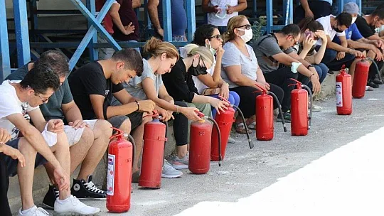 Belediye personeline Temel Yangın Eğitimi verildi