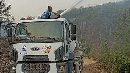 Beypazarı Belediyesinden Muğla'daki yangın bölgesine destek