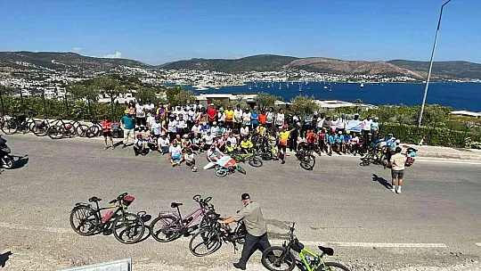 Bisiklet yarışı öncesi halk sürüşü yapıldı