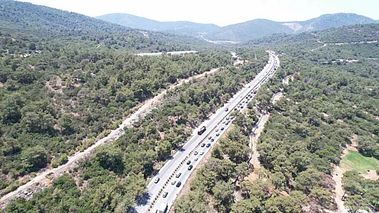İlçeye 3 günde 75 bin araç giriş yaptı