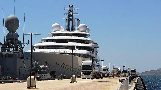 Bodrum'a gelen 2 milyar dolarlık yat, 3,5 milyon liralık yakıt aldı