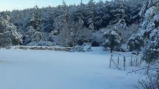 Bodrum'a yıllar sonra kar yağdı