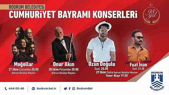 Bodrum Belediyesi, 98.yıl coşkusunu meydanlara taşıyacak