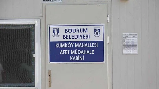 Bodrum Belediyesi mahallelere afet müdahale kabinleri yerleştiriyor