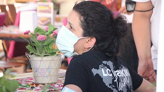 Bodrum çarşısında yangın paniği