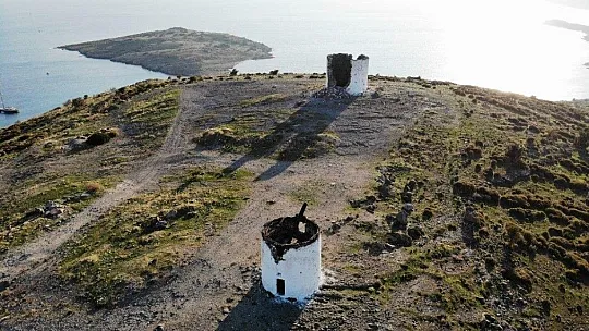 Bodrum'da 300 yıllık tarihi değirmenlerde utanç verici görüntüler