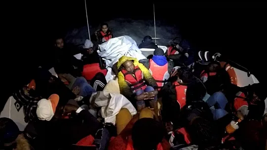 Bodrum'da 44 düzensiz göçmen kurtarıldı