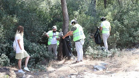 Bodrum'da 50 kilometrelik yol temizliği
