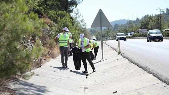 Bodrum'da 50 kilometrelik yol temizliği