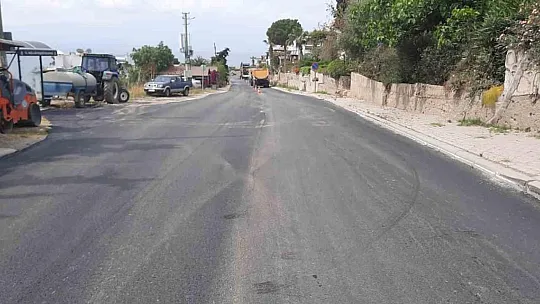 Altyapısı tamamlanan yerler asfaltlanıyor