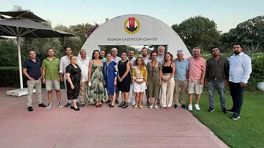 Bodrum'da basın mensupları bir araya geldi
