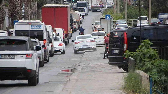 Bodrum'da bayram trafiği başladı