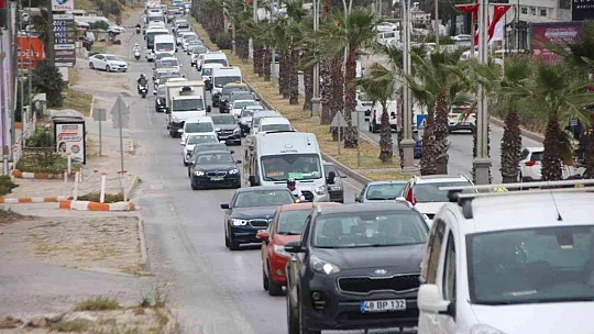 Bodrum'da bayram trafiği başladı